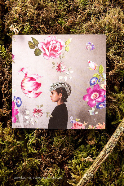 Postkarte &quot;Thank you for the Flowers&quot;