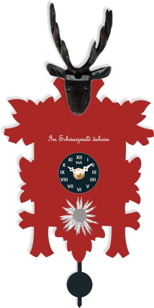 Im Schwarzwald daheim Uhr &quot;rot&quot;