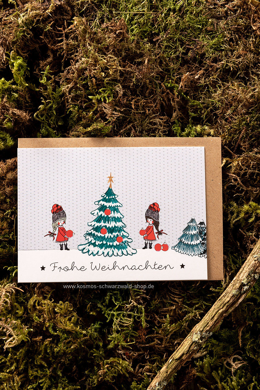 Weihnachtskarte Mit Schneehasen-Motiv – Künstlerisch, 15x15 Cm, Umweltfreundlich, Für Sie & Ihn, UK-made