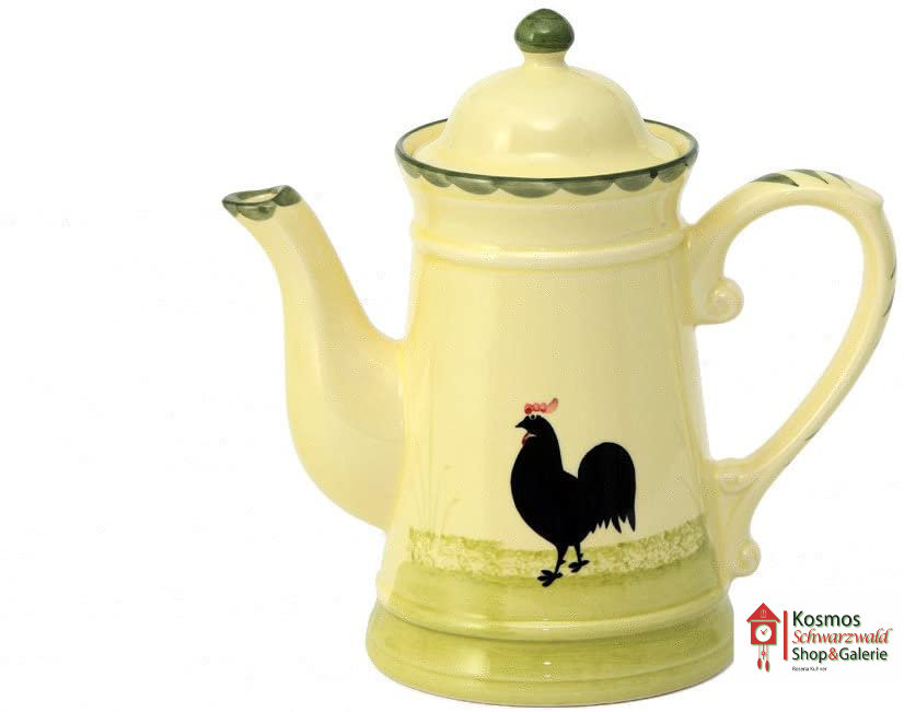 Zeller Keramik Kaffeekanne Hahn und Henne