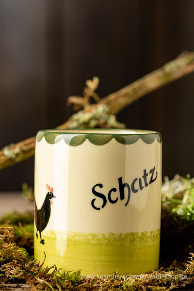 Tasse "Schatz" Hahn & Henne Zeller Keramik